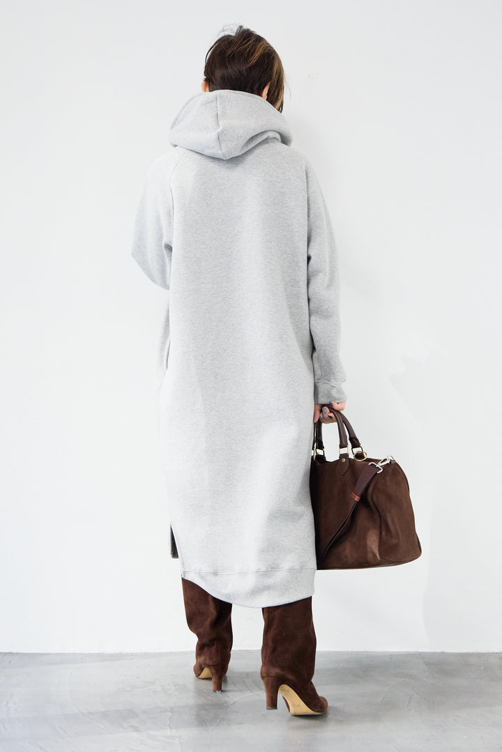 裏起毛サイドスリットスウェットワンピース