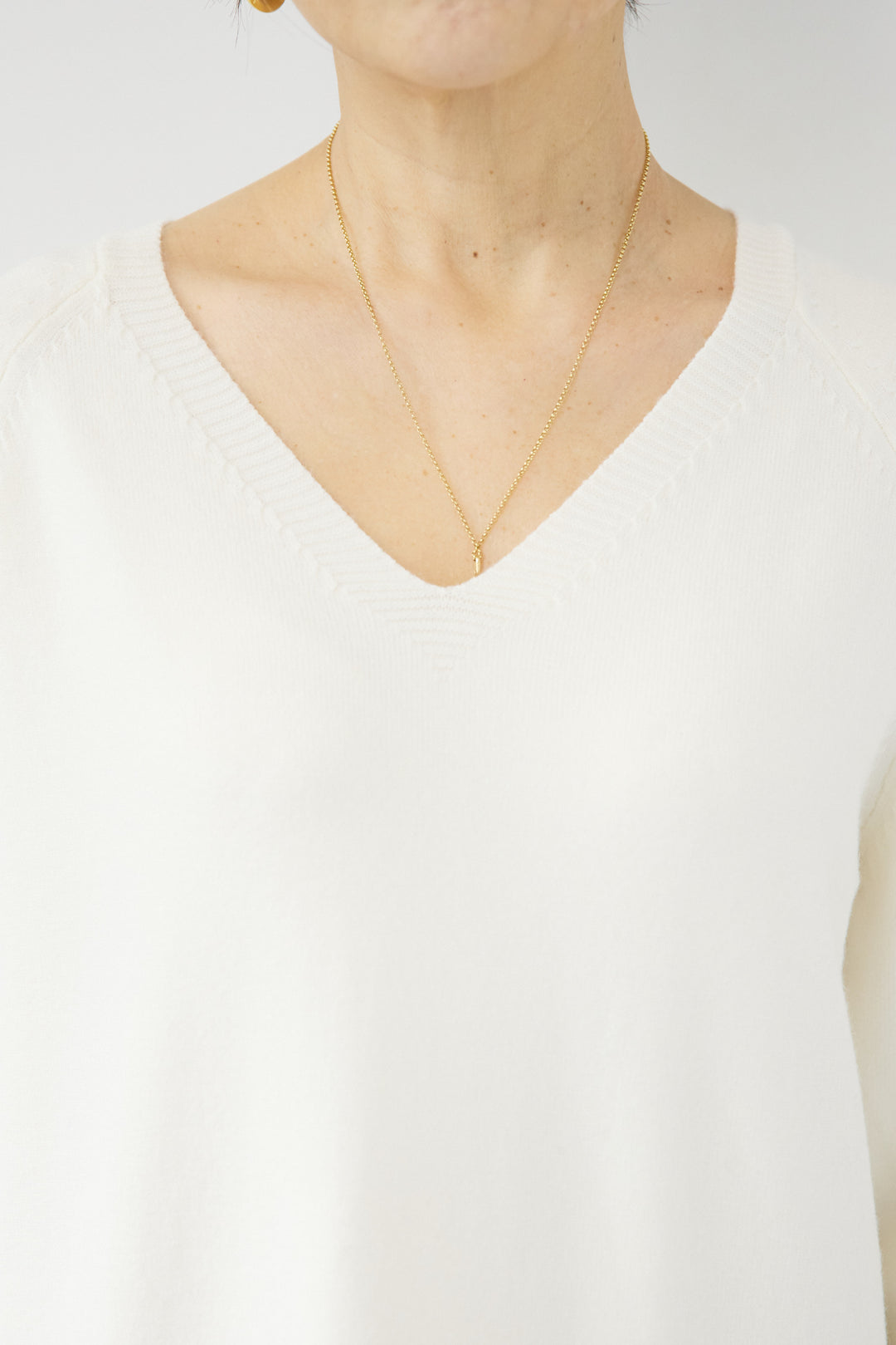 [SET]Vネック ロングニットワンピース+レオパードストール(2set)