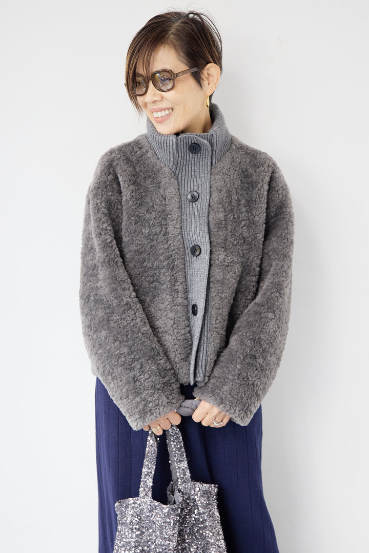 ボアニットジャケット