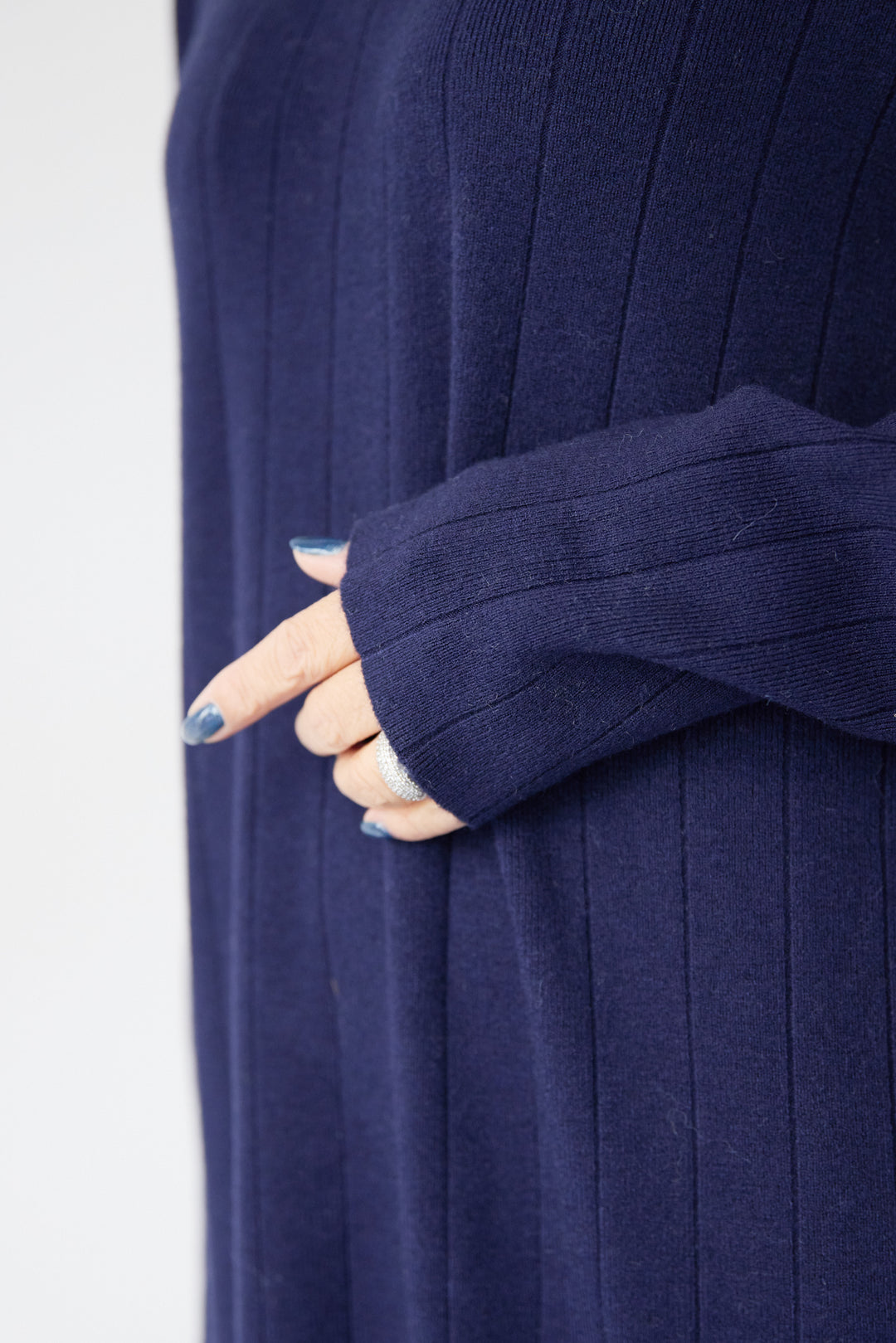 襟付きニットワンピース