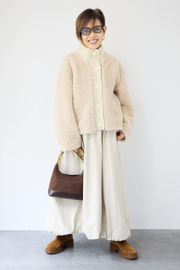 ボアニットジャケット