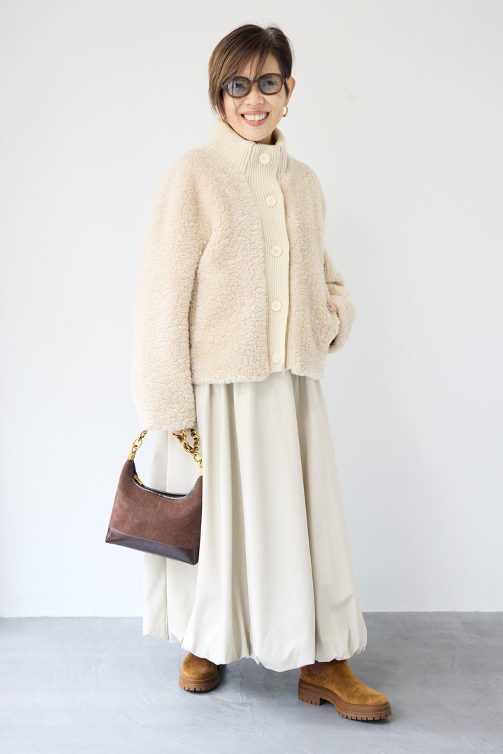 ボアニットジャケット