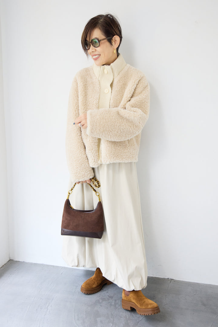 ボアニットジャケット