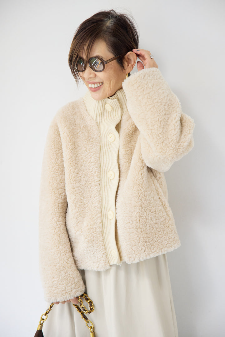 ボアニットジャケット