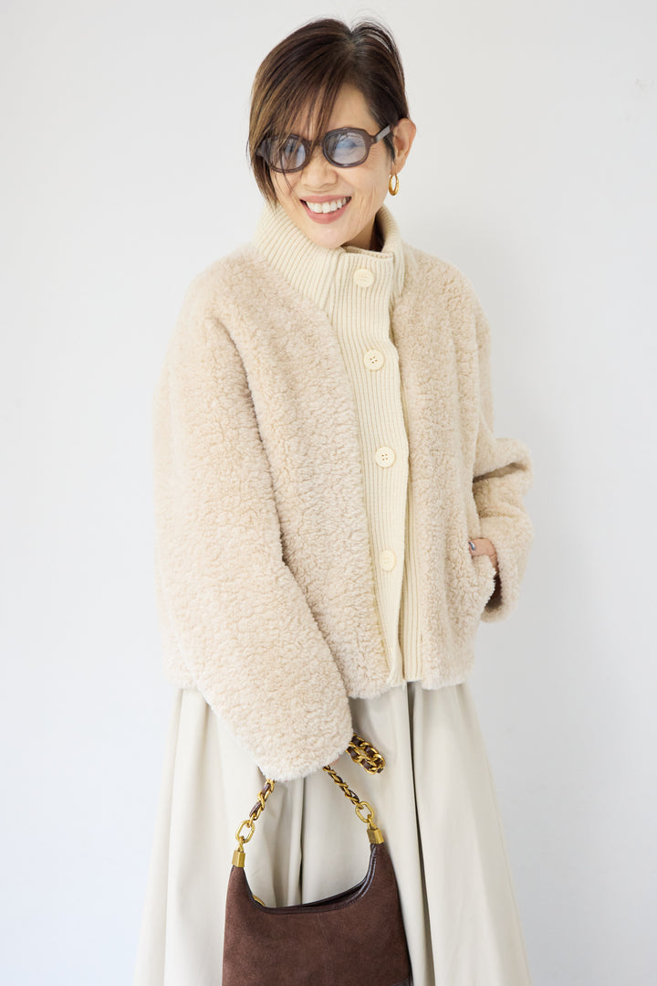 ボアニットジャケット