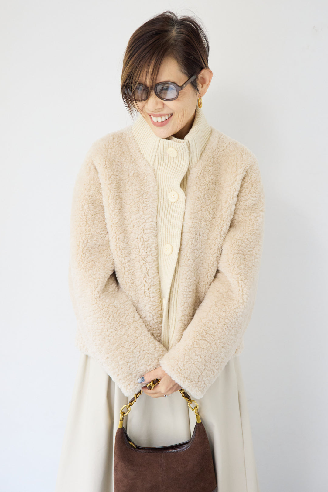 ボアニットジャケット