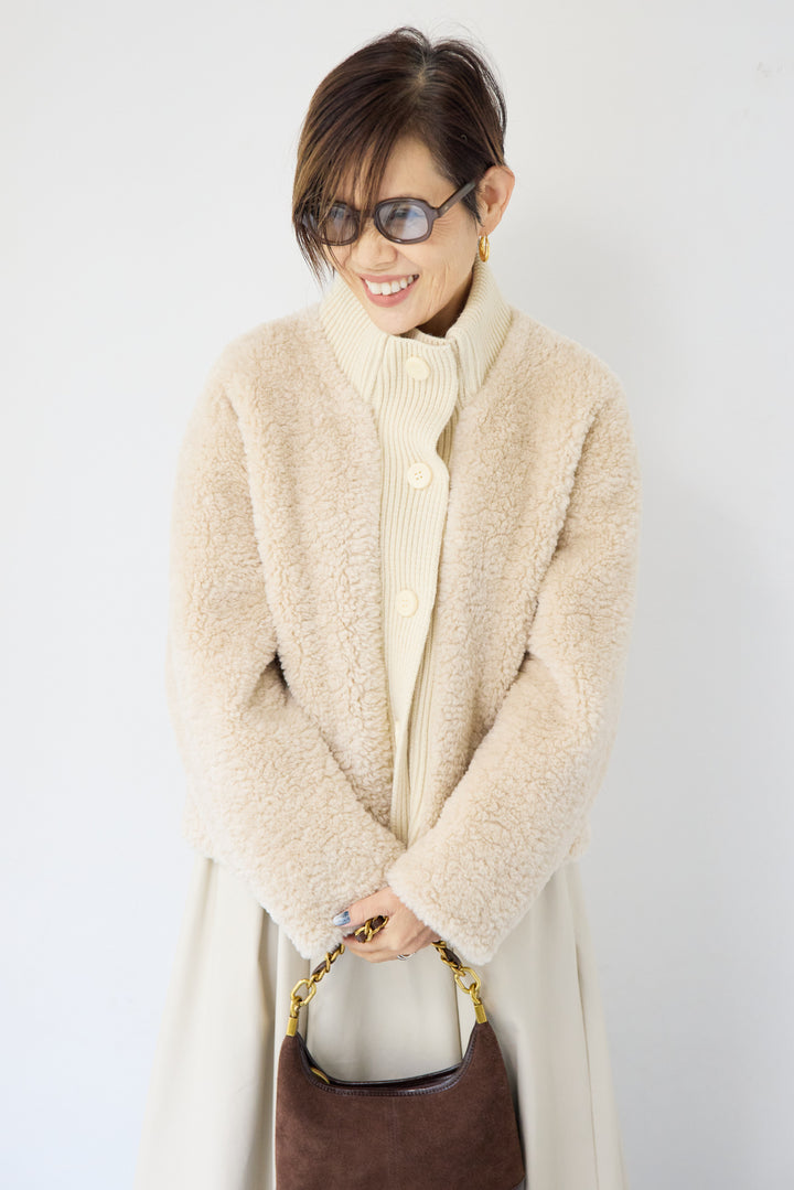 ボアニットジャケット