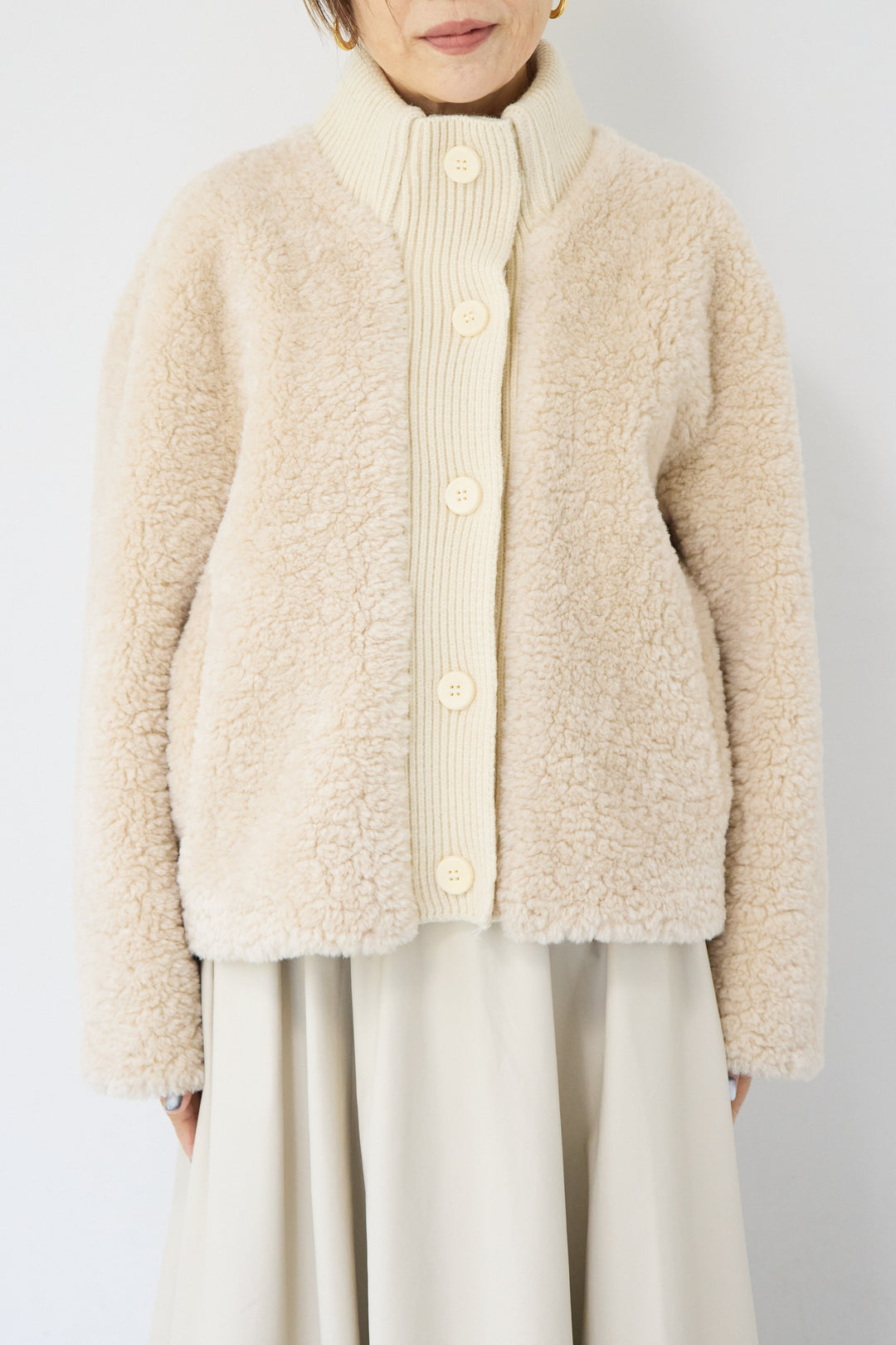 ボアニットジャケット