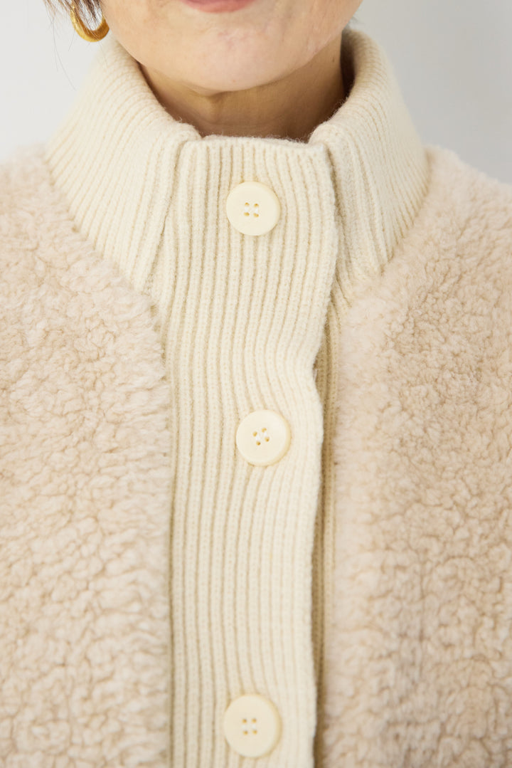 ボアニットジャケット