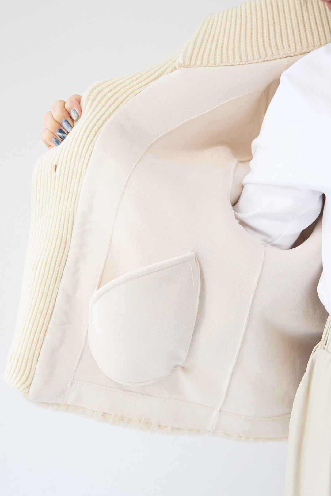 ボアニットジャケット