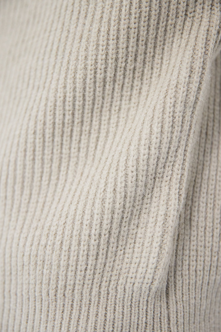 ビックカラーハーフジップニット