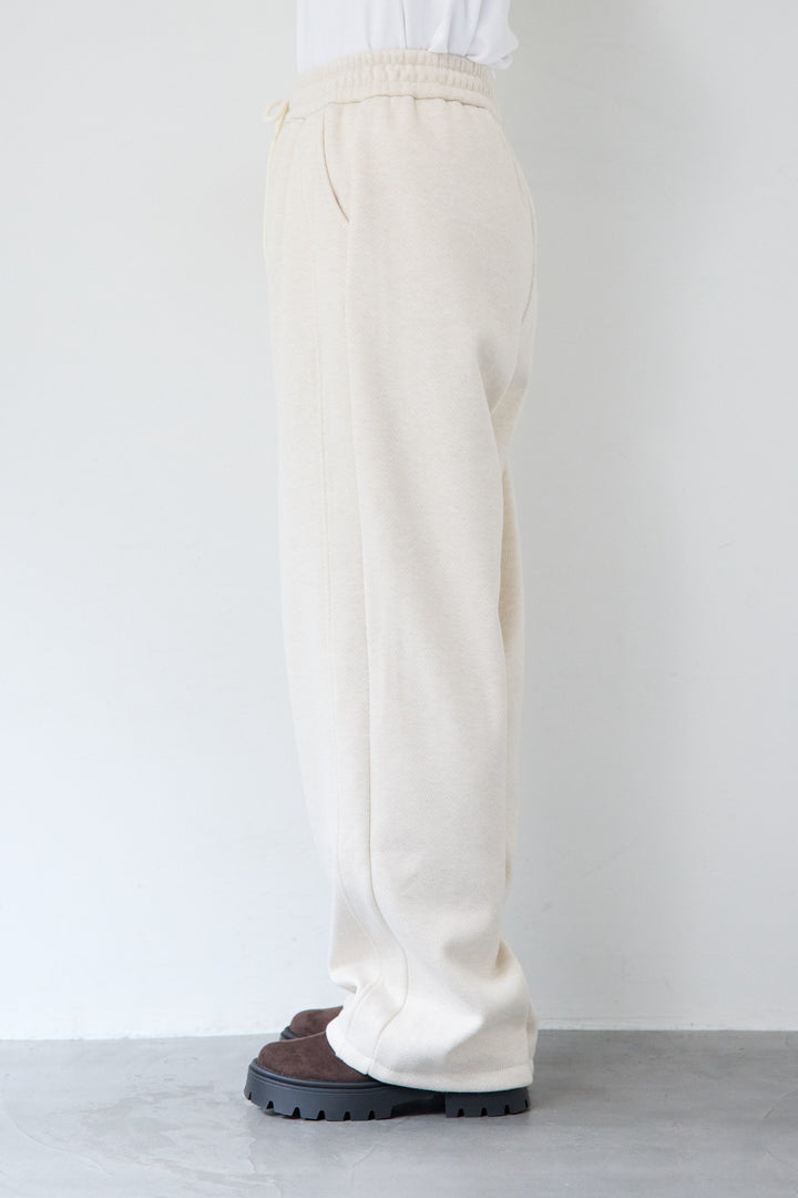 裏起毛ヘリンボーン柄リラックスパンツ