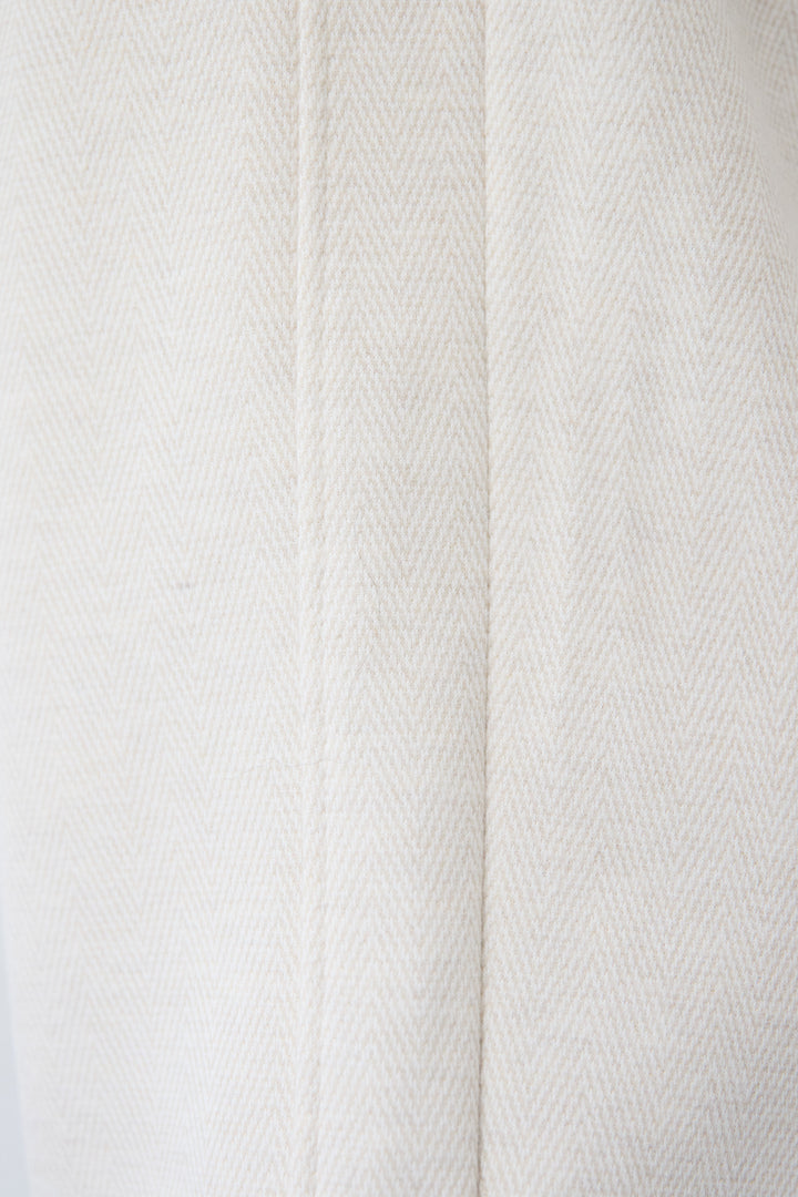 裏起毛ヘリンボーン柄リラックスパンツ