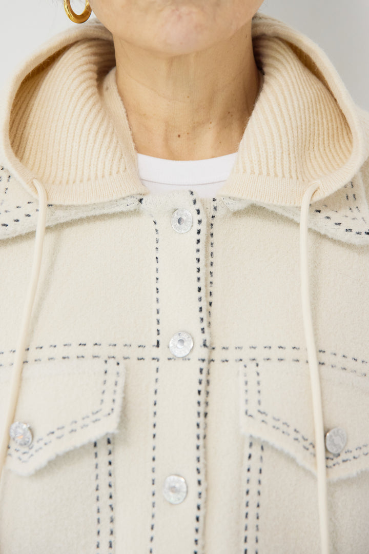 ステッチデザインメルトンジャケット