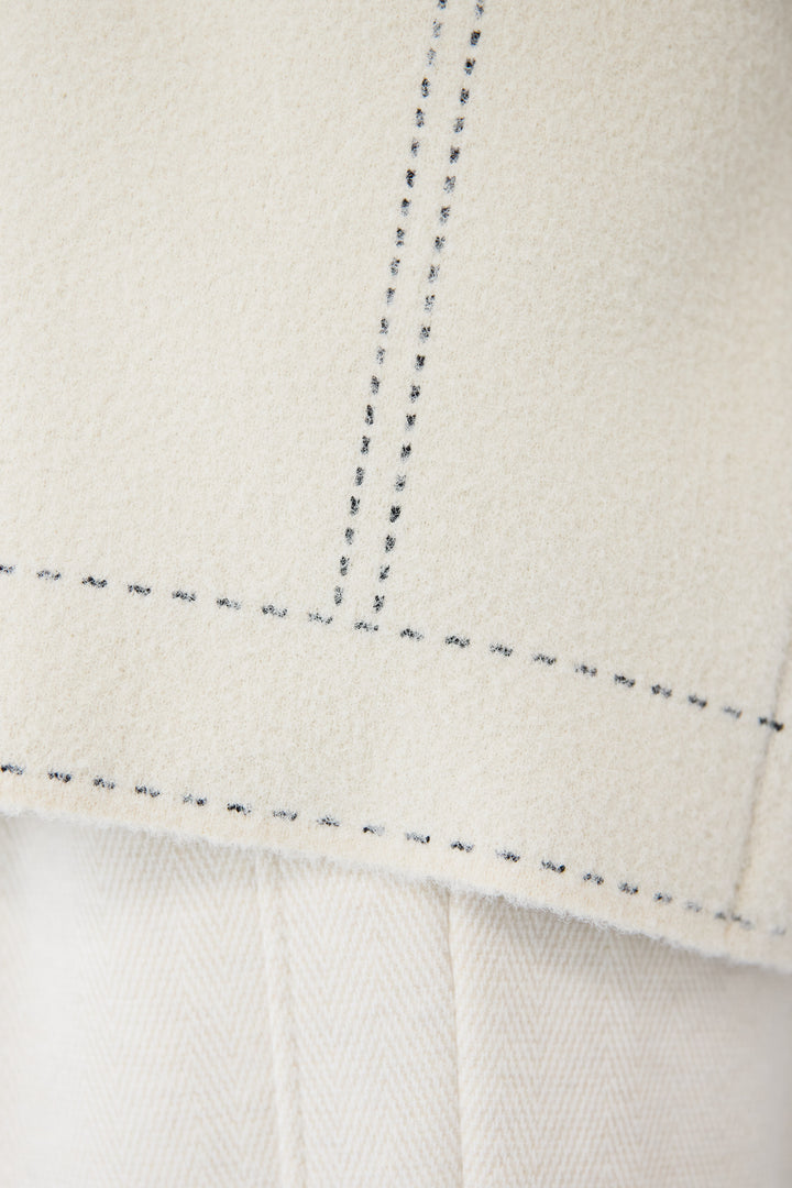 ステッチデザインメルトンジャケット