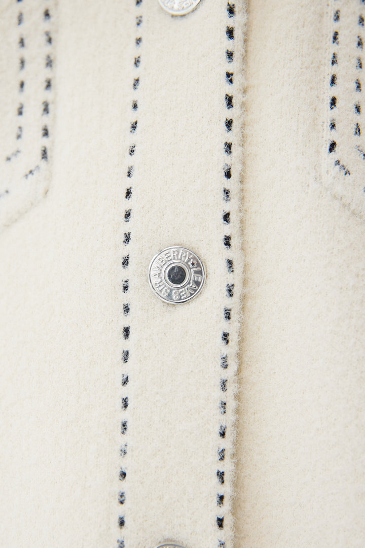 ステッチデザインメルトンジャケット