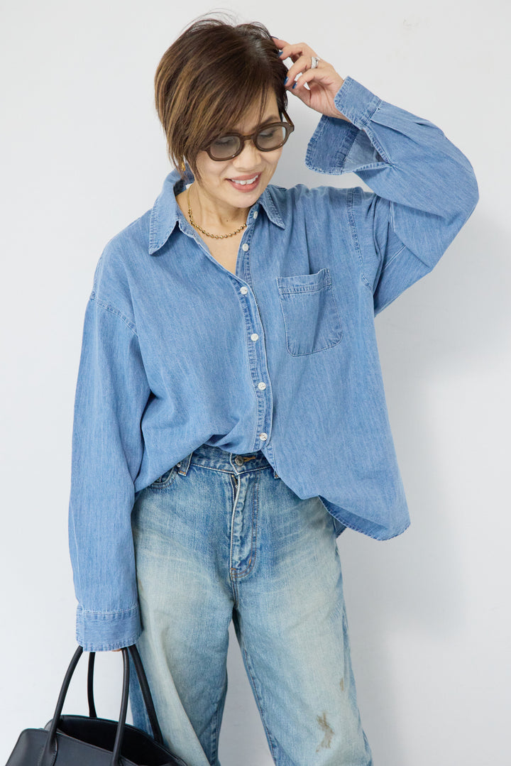 ライトオンスデニムシャツ