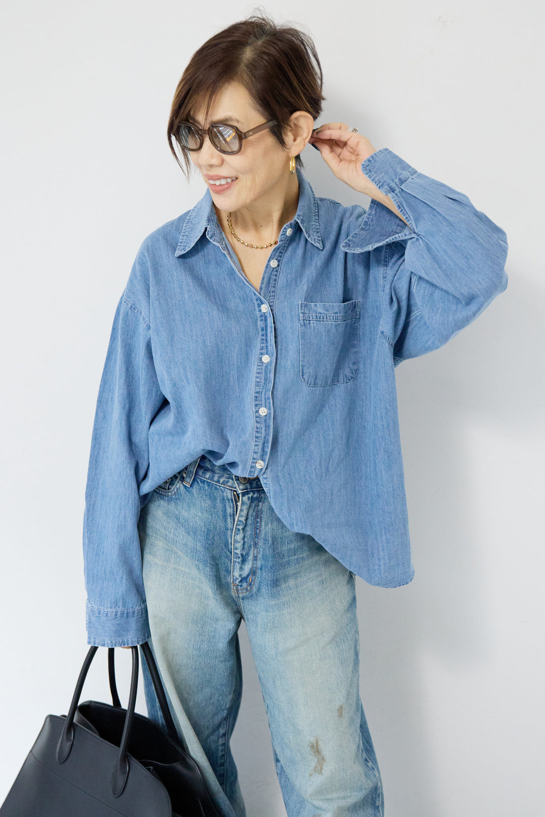 ライトオンスデニムシャツ