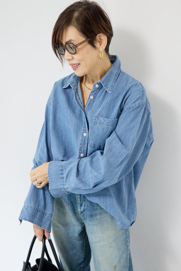 ライトオンスデニムシャツ