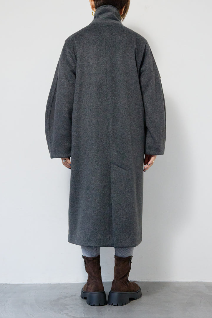 3WAYカラー ニットビーバーロングコート