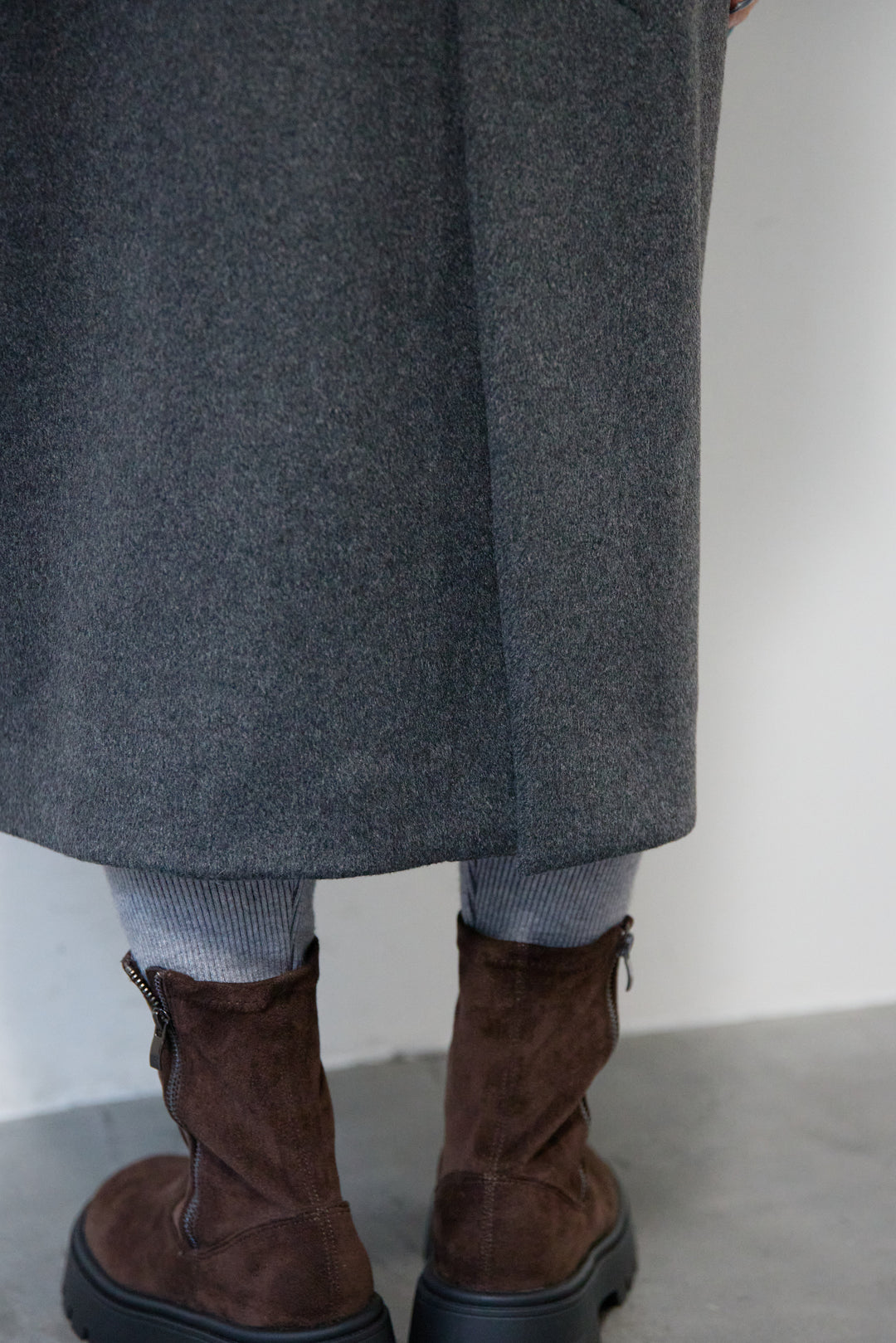 3WAYカラー ニットビーバーロングコート