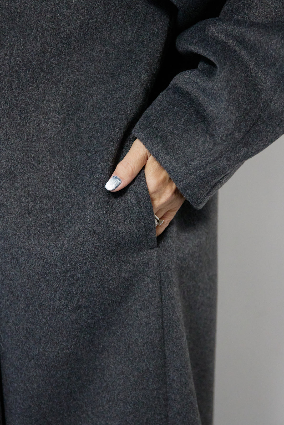 3WAYカラー ニットビーバーロングコート