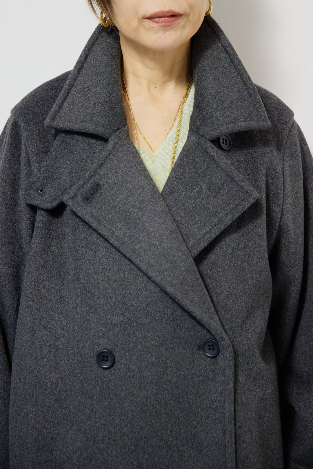 3WAYカラー ニットビーバーロングコート