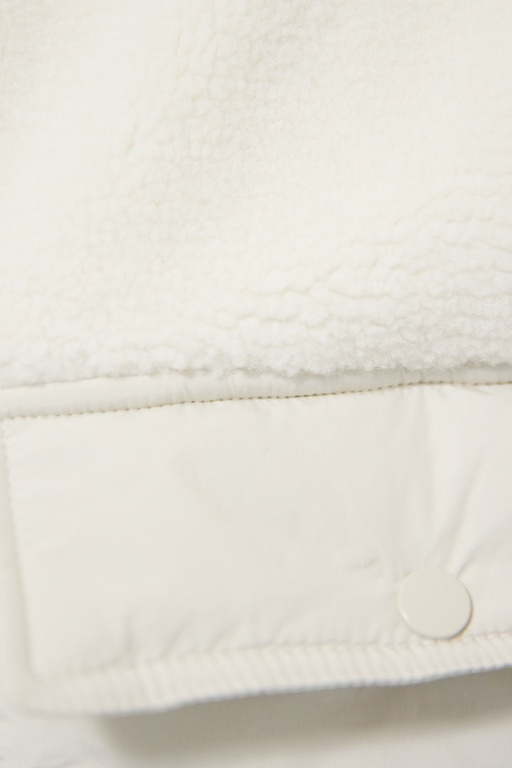 ボア×中綿スタンドカラーブルゾン