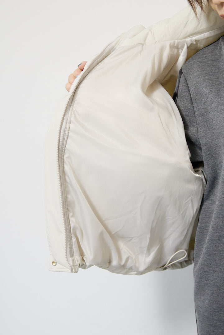 ボア×中綿スタンドカラーブルゾン