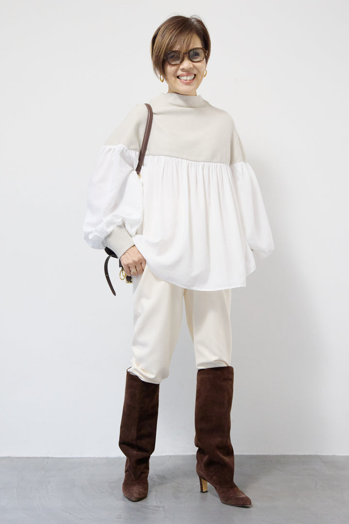 ミラノリブドッキングニット