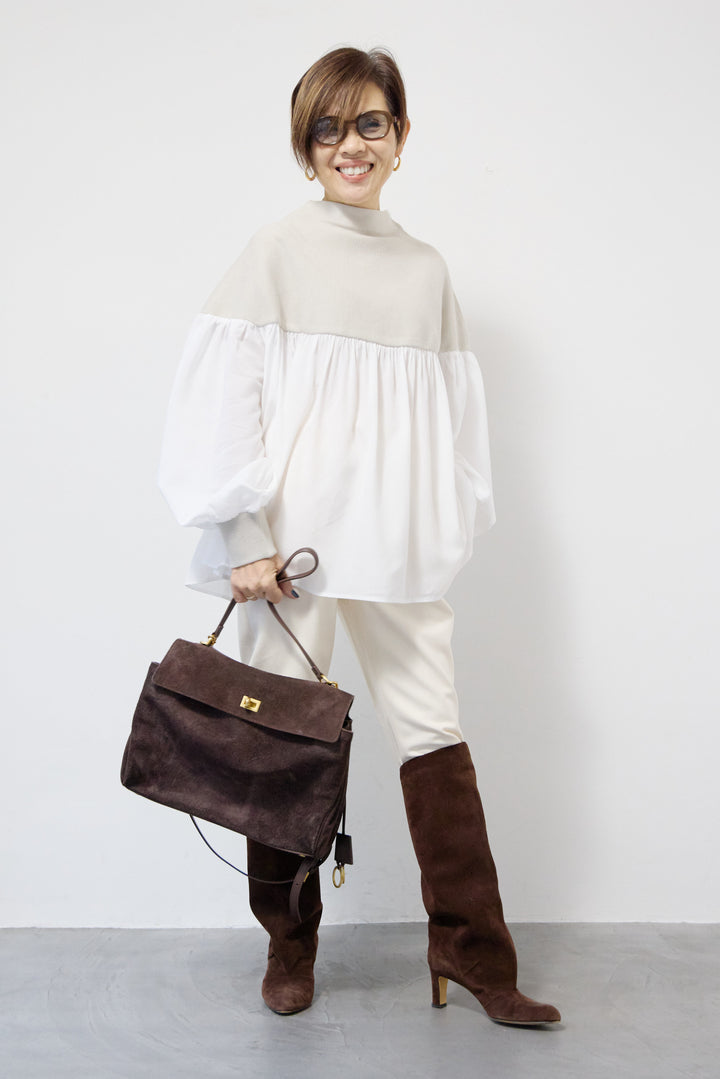 ミラノリブドッキングニット