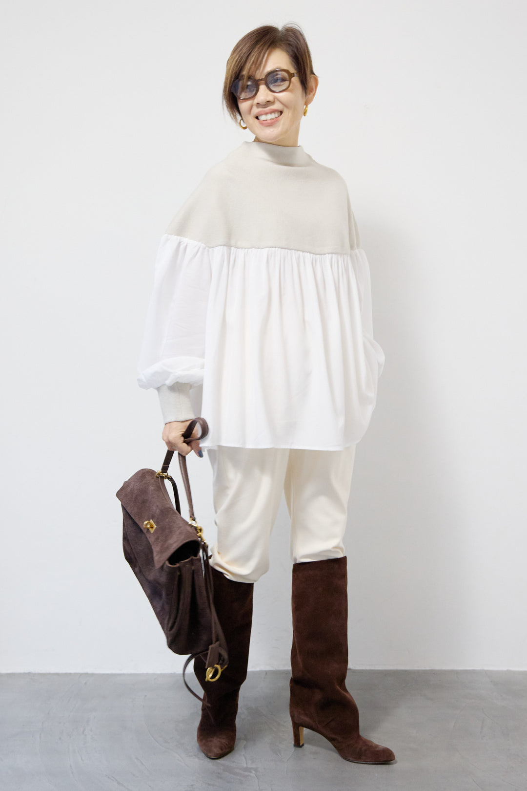 ミラノリブドッキングニット