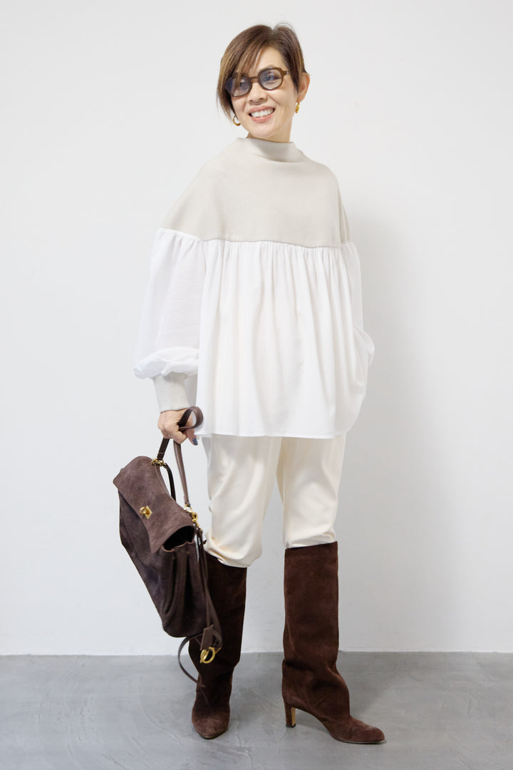 ミラノリブドッキングニット