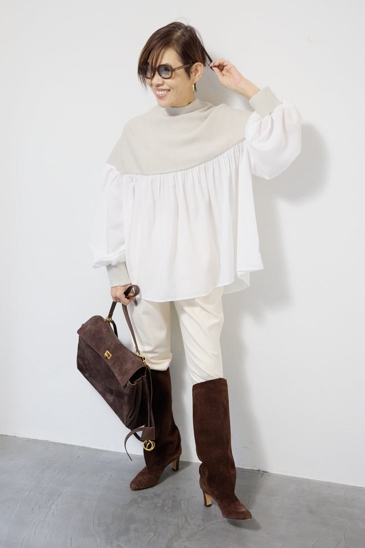 ミラノリブドッキングニット