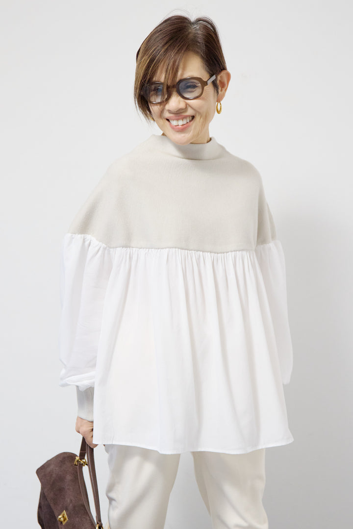 ミラノリブドッキングニット