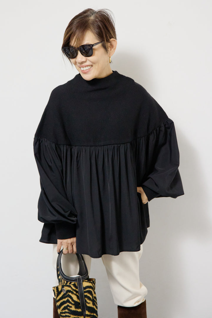 ミラノリブドッキングニット