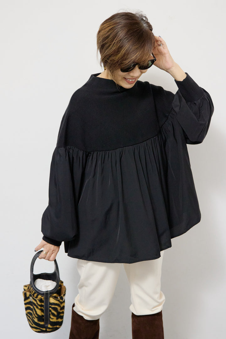 ミラノリブドッキングニット