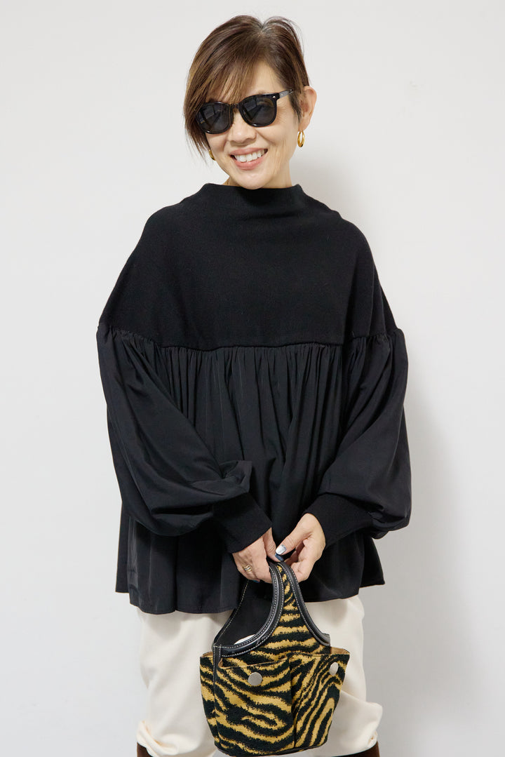 ミラノリブドッキングニット