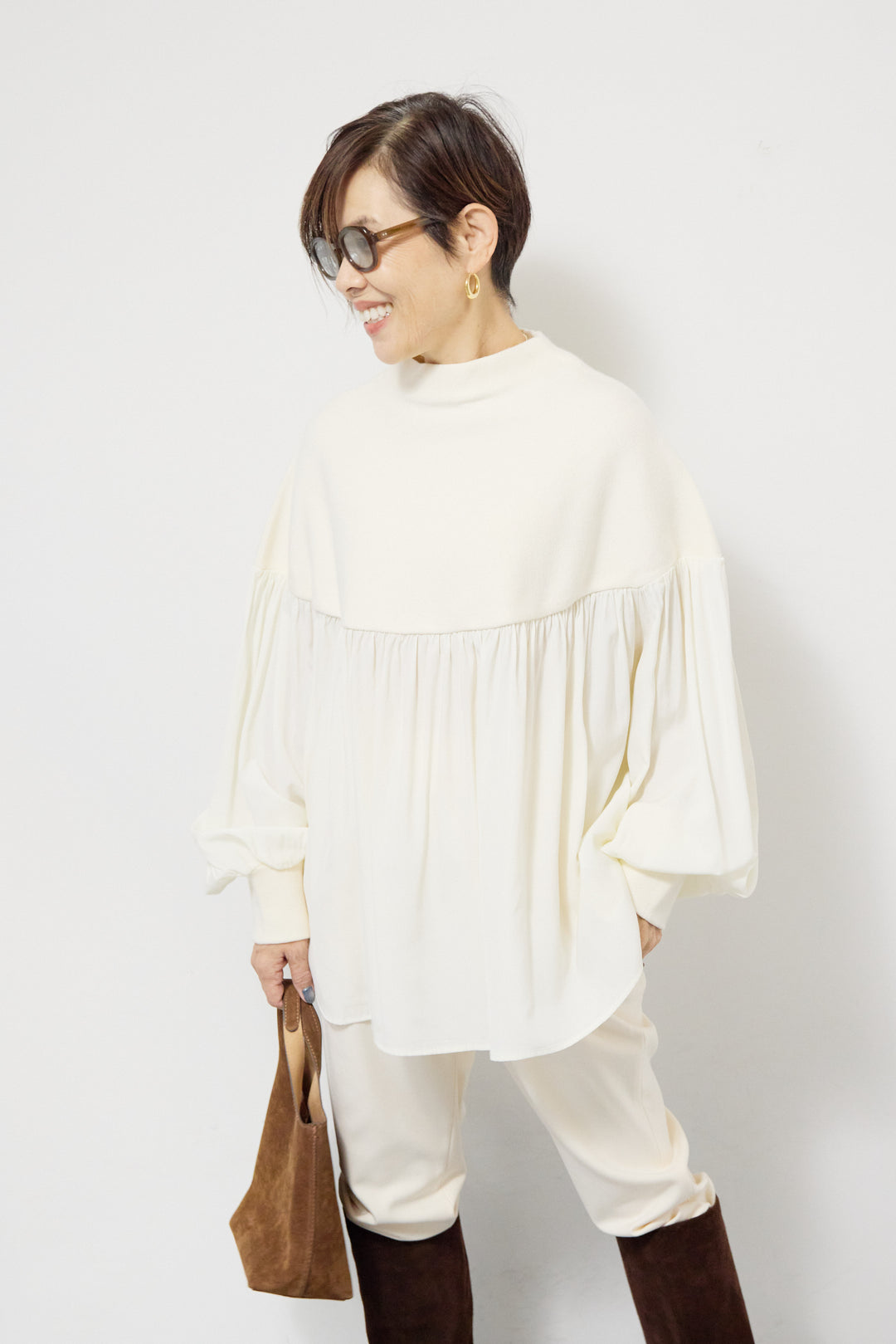 ミラノリブドッキングニット