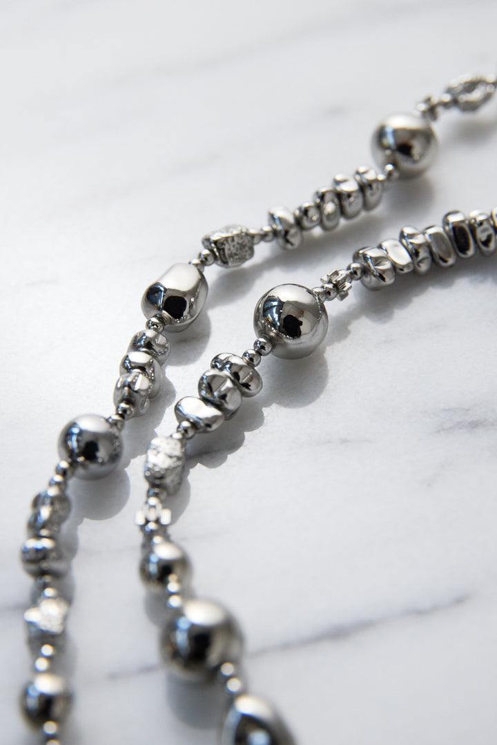 メタルバロックロングネックレス