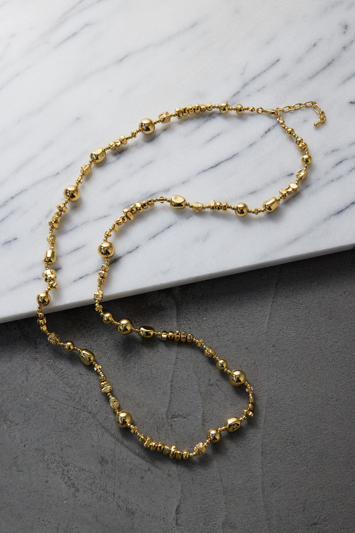 メタルバロックロングネックレス