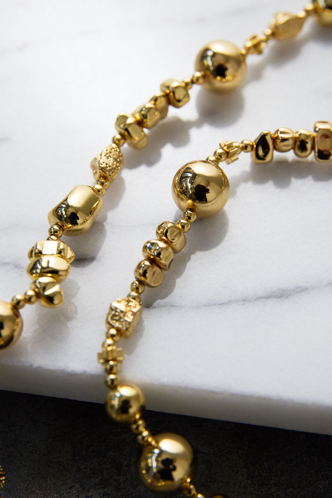 メタルバロックロングネックレス