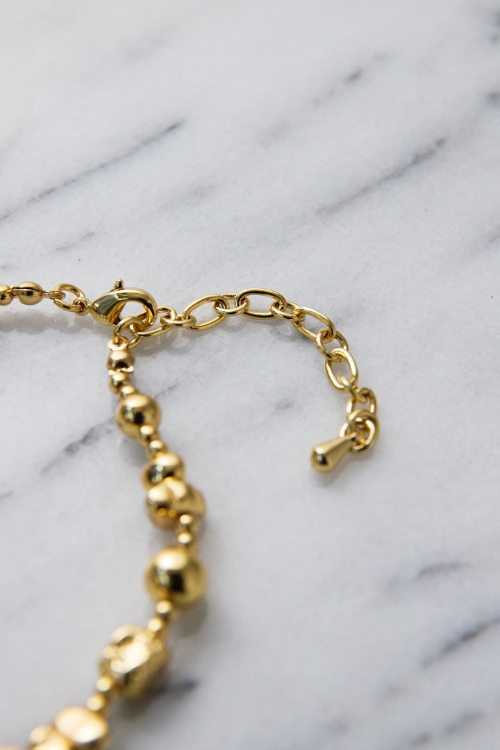 メタルバロックロングネックレス