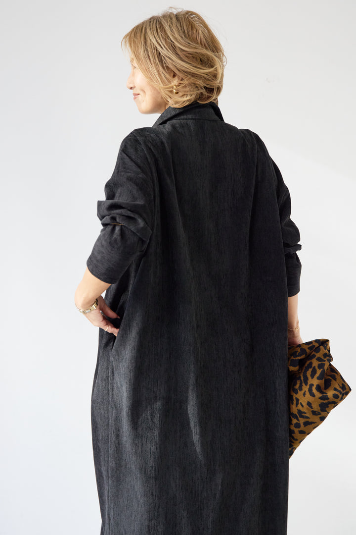 ツイルライクシャツワンピース