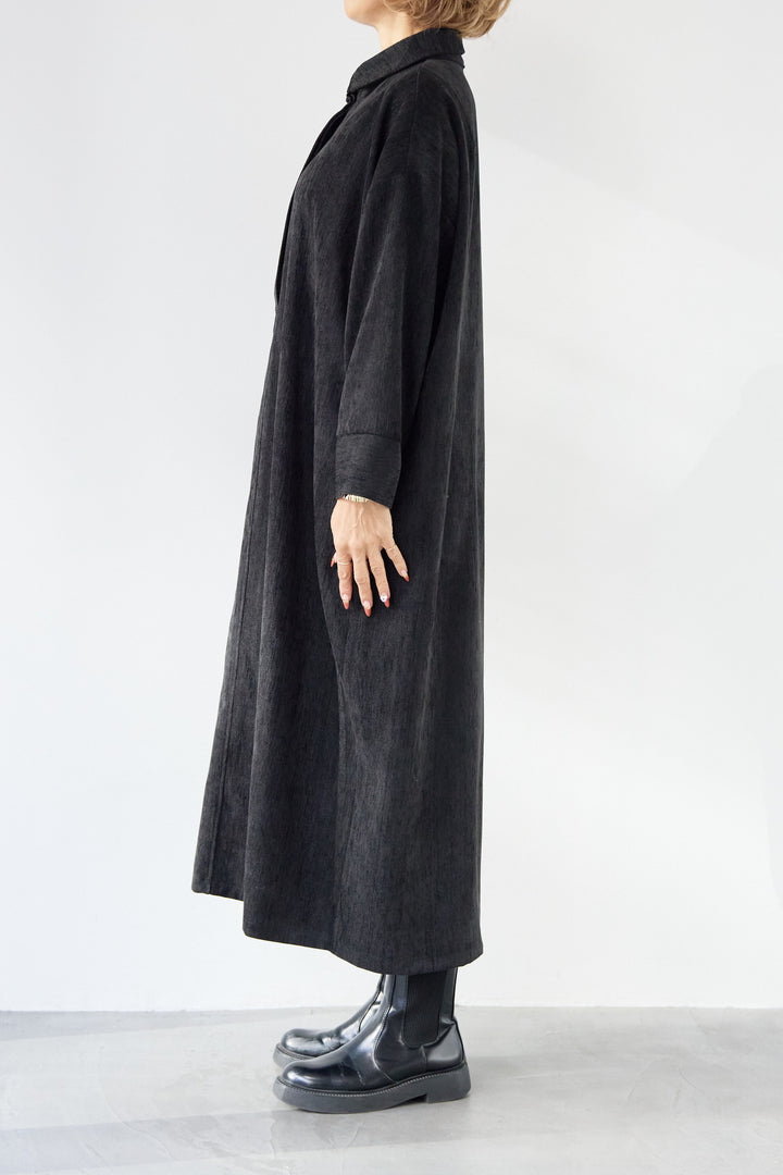 ツイルライクシャツワンピース