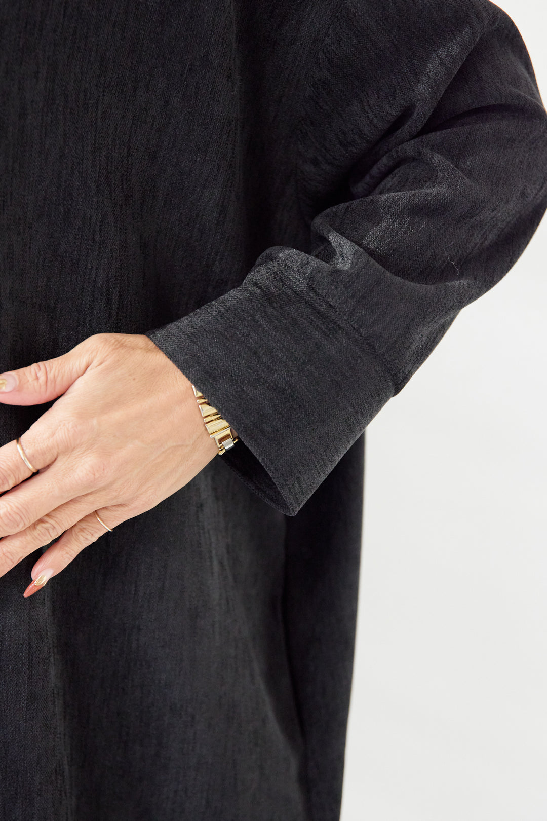 ツイルライクシャツワンピース