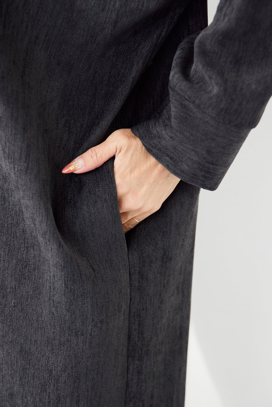 ツイルライクシャツワンピース