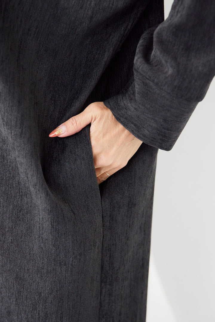 ツイルライクシャツワンピース