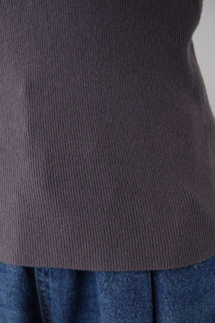 [SET]ホールガーメントタートルリブニット+ベルトストラップジャンスカ(2set)