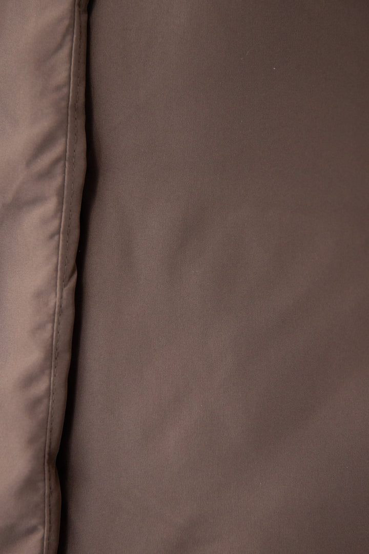 [SET]フレアヘムニットワンピース+スタンドカラー中綿ショートブルゾン(2set)